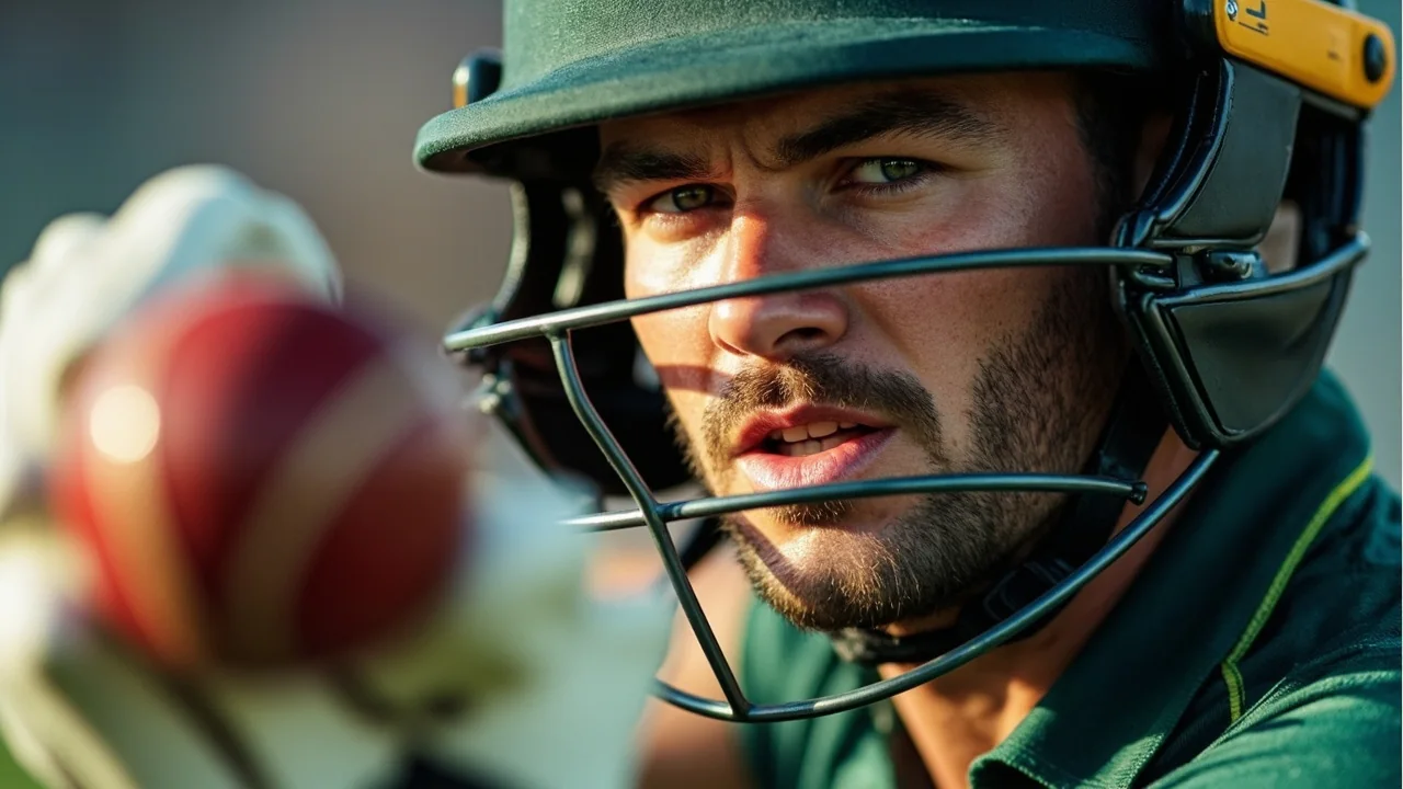 English county cricket player playing a cover drive during a 50-over fixture
